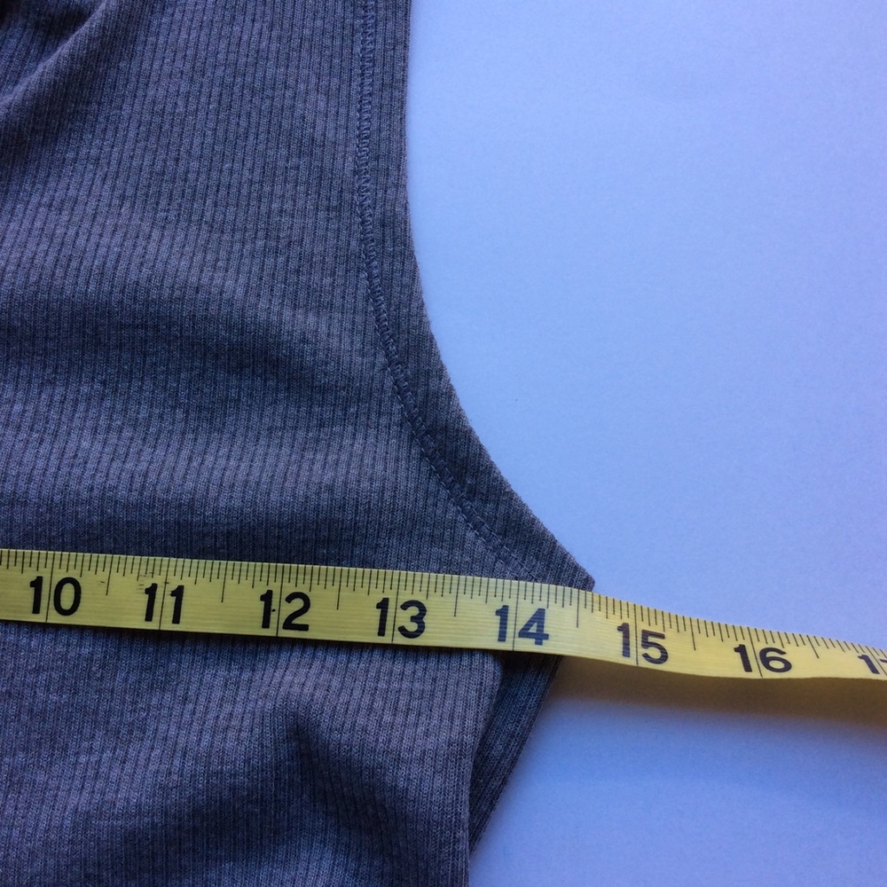 Tokyo Darling Gray Ribbed Tank Dress - Picture 7 of 9